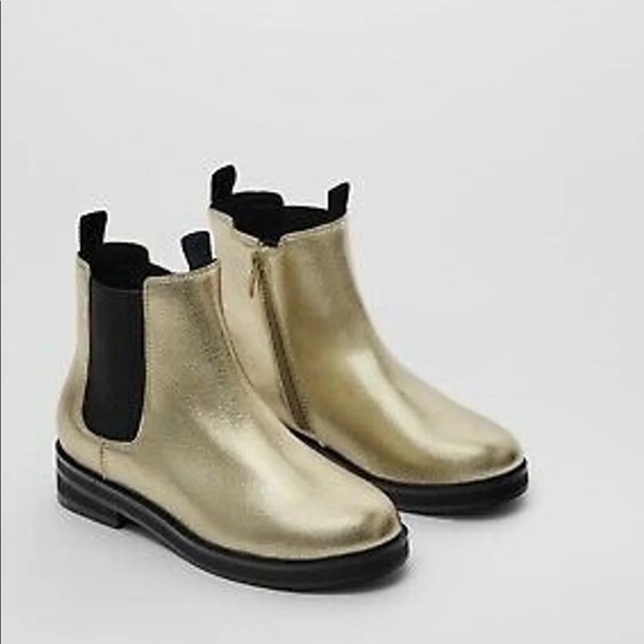 Zara Other - Zara girls gold ankle boots